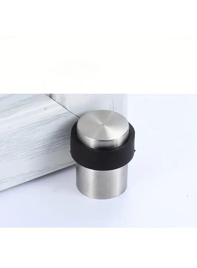 Heavy Duty Black Stainless Steel Door Stopper Wall Mounted Floor Protector - Image 4